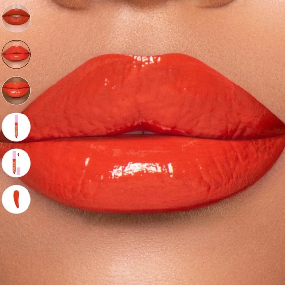 Everybody Knows Jeffree Star Supreme gloss - NWT - Bright Red-Orange - Picture 3 of 9